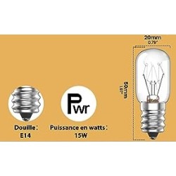 Salle d'ô - Ampoule E14 Filament - 15W 90LM 2700K